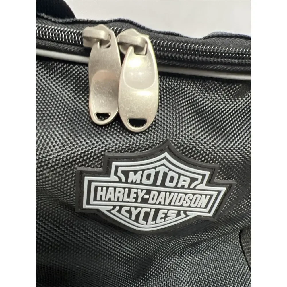 Harley Davidson Black Zippered Handled Duffel Carrying Travel Bag
